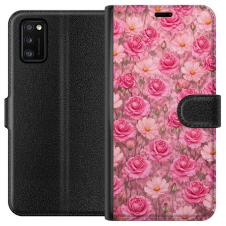 Yhteensopiva Lompakkokotelo Samsung Galaxy A41 Petal Reverie Blush Rose