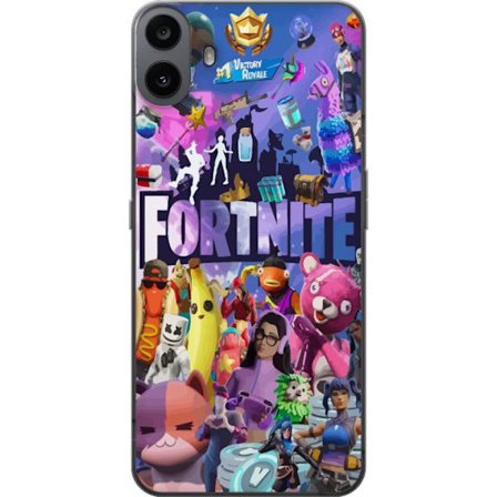 Kompatibel Mobilcover til Nothing CMF Phone 1 Fortnite kollage Victory Royale karakterer skins bytte farverig Fortnite gaming design
