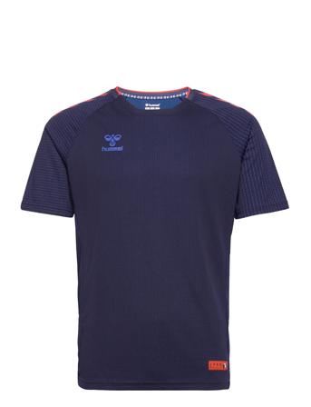 Hmlpro Grid Training Jersey S/S Blue Hummel
