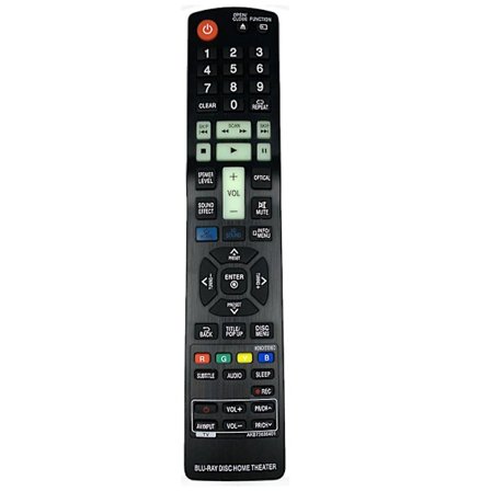 Korvaava Akb73275501 Lg Kotiteatteri Blu-ray -kaukosäätimelle Lhb336 Lhb536 Lhb976 Hb906taw Fer (musta)
