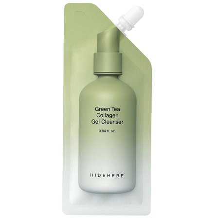HIDEHERE Viso Green Tea Collagen Gel Cleanser 25ml - Gel detergente