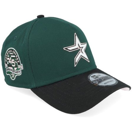New Era - MLB Grön adjustable Keps - Hatstore Exclusive x Houston Astros 9FORTY 45 Dark Green/Black/Pink A-frame Adjustable @ Hatstore