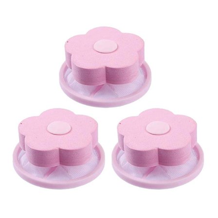 3 stk. Genanvendelig Vaskemaskine fnugfanger Husholdnings Vaskemaskine fnug Netpose Hårfilter Net Vaskemaskine