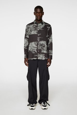 J.Lindeberg - Reg Print Tencel Shirt - Fashion - Green - Men - L