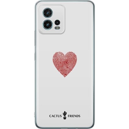 Kompatibel Mobilcover til Motorola Motorola Moto G72 Cactus and Friends - Fingerprint Love