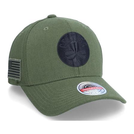 Mitchell & Ness - NBA Grön adjustable Keps - Hatstore Exclusive x Boston Celtics Army Head Olive Adjustable @ Hatstore