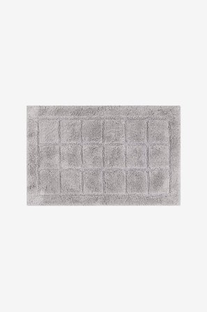 KM Home - Badrumsmatta Square - Silver - Badrumsmattor - 70X120 - Från Homeroom