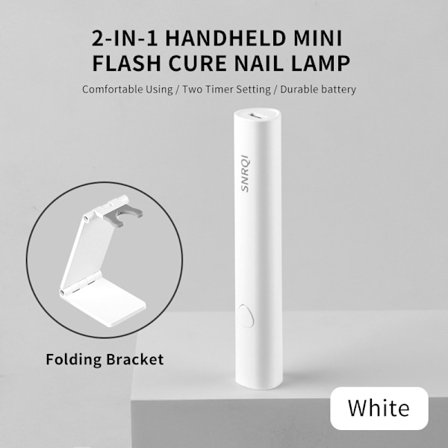 Mini UV LED neglelampe, Denaboy flash-hærdende gel-neglelampe, håndholdt, velegnet til negleforlængelser, 3W UV-lampe, neglehærder