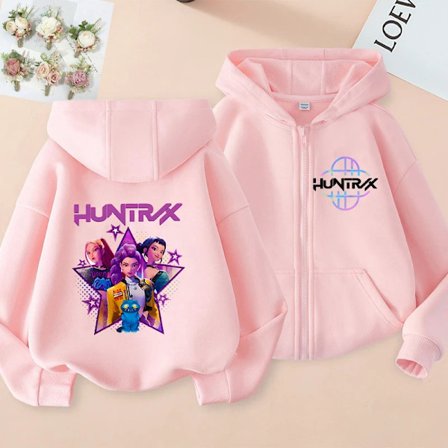 KPop anime koreansk version fashionable herre- og dame casual lynlås hoodie