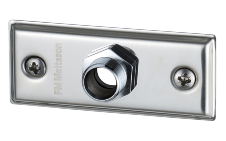 FM Mattsson 1705-1030 Väggbricka med väggtätning, lekande nippel, Badrum