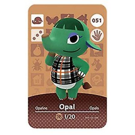 Nfc Spilkort Kompatibelt med Animal Crossing, ch Amiibo Wii U-051 Opal