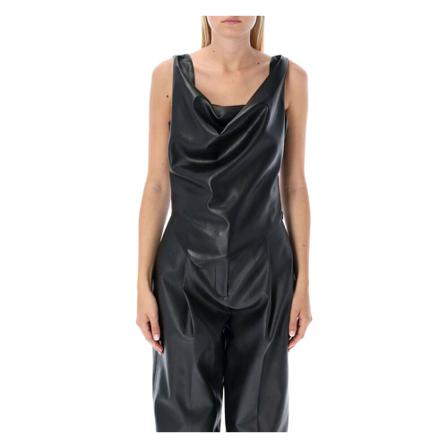 Nanushka, Topwear Nw 22Pftp 02599El Zwart, Dames, Maat:S