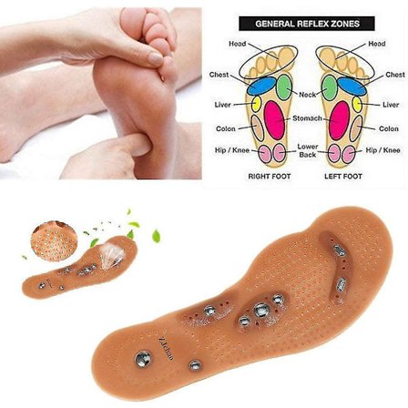 2 Par Magnetische Therapie Abnehmen Einlegesohlen Fr Gewicht Verlust