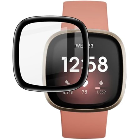 För Fitbit Versa 3 / Sense Plexiglass HD Watch Skyddsfilm