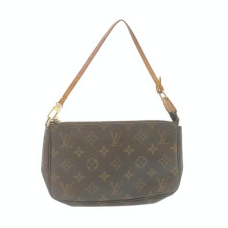 Louis Vuitton Vintage, Pre-Owned Pouch Accessories Monogram Bag Bruin, Dames, Maat:ONE Size