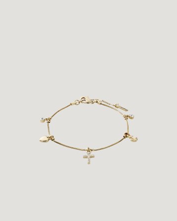 Pilgrim ANET crystal bracelet Guldig Smycken Tjej - Kids Brand Store