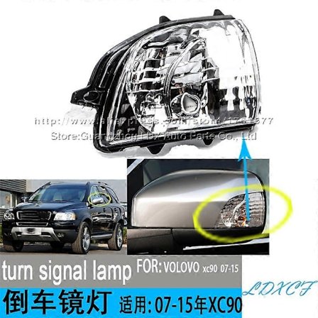 Gælder for Volvo gamle modeller 07-15 XC90 bakspejl blinklys bakspejl indikator reflekterende LED lampeskærm