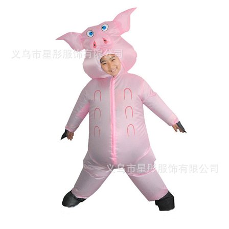 Oppblåsbar Halloween-kostyme for Captain America klovneshow-kostyme for kveldsforestilling