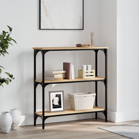 Konsolbord Sonoma Ek 75x22,5x75 cm Konstruerat trä