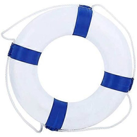 Hbmlr Livboj 52cm 20.5 tum Välkommen till Dekorativ Livboj Sand?ra Hus Vägg Havsinredning Blå