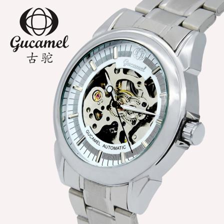 Mekaniska herrklockor High-End armbandsur WhiteWhiteSilverCoreSteelStrip