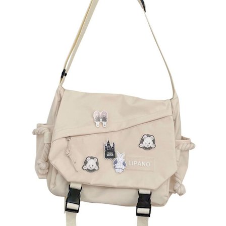 Olkalaukku Mailman Laukku VALKOINEN