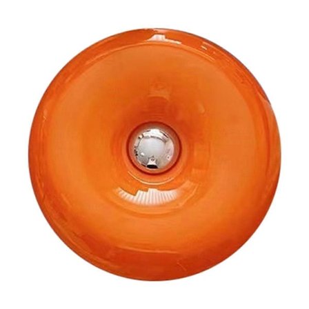 Oransje Donut Lampe, Mid Century Moderne Lampe, Nattbordslampe, Ny Art Deco Lampe, Vakker Bord- og Veggdekorasjonslampe