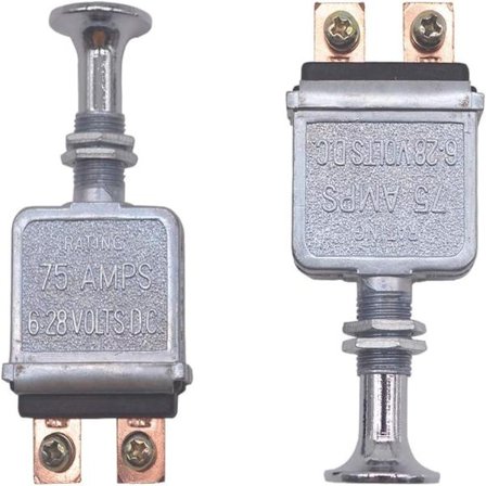 2 stk Heavy Duty Push-Pull-bryter Heavy Duty Push-Pull-On-Off