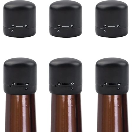 Vinflaskeprop, Genanvendelig Silikon Champagneprop Vinflaskeforsegler