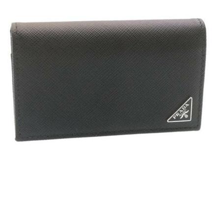 Prada Vintage, Pre-owned Card Case Zwart, unisex, Maat:ONE Size