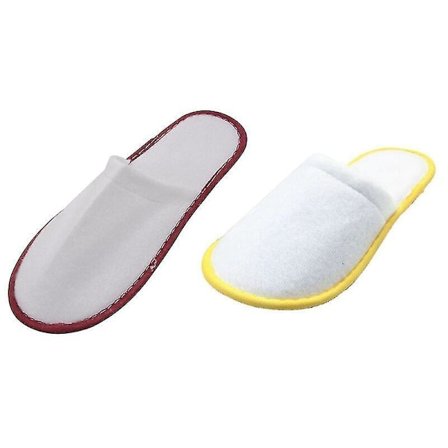 30 Par Hvide Håndklædehotel Engangs-Tøfler