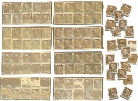 Danmark - Dubletpakke med 100 bundter - Frederik IX 20 øre brun