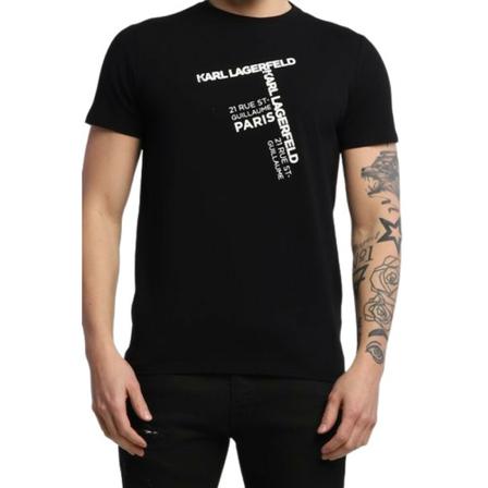 Karl Lagerfeld, T-shirt Zwart, Heren, Maat:S