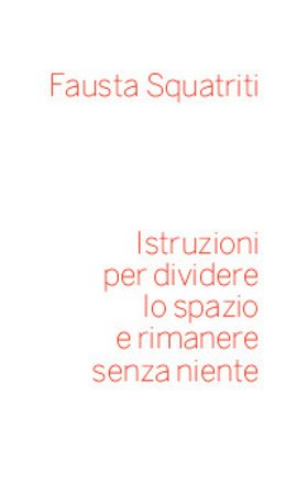 Istruzioni per dividere lo spazio e rimanere senza niente Fausta Squatriti