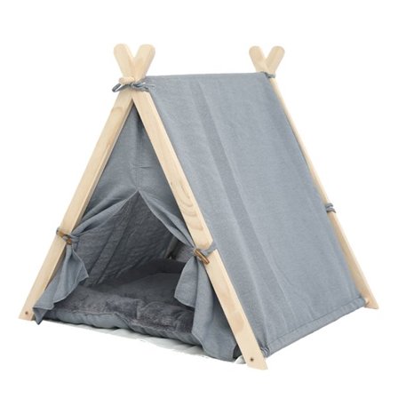 Hvalpe Kattetelt Universal Multifunktionelt Aftageligt Vaskbart Pet Kat Hundhus til hjemmet Lysegrå