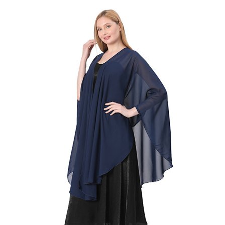 Chiffon Skjerf Stola Bolero Dame Til Aftenkjole Festlig Bryllup
