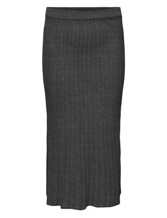 Cartess Midi Skirt Knt Grey ONLY Carmakoma