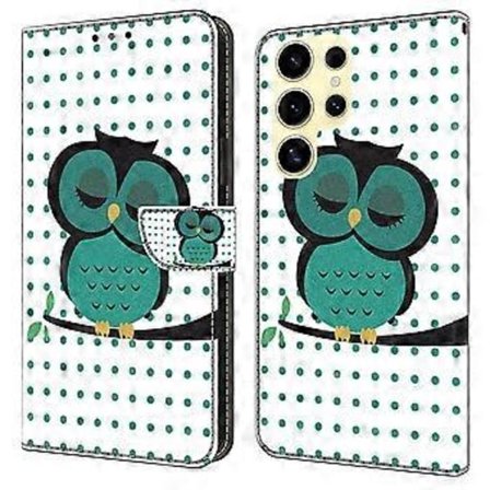 For Samsung Galaxy S25 Ultra Deksel Magnetisk Lås 3D Mønster Lær Lommebok Telefon Deksel (Stil K)