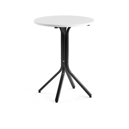 Tisch VARIOUS, Ø 700 x 900 mm, schwarz/ weiß
