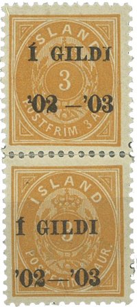 Island - AFA 23B parstykke ubrugt