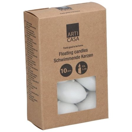 Flydende lys med ca. 3,5 timers brændetid - 10-pak