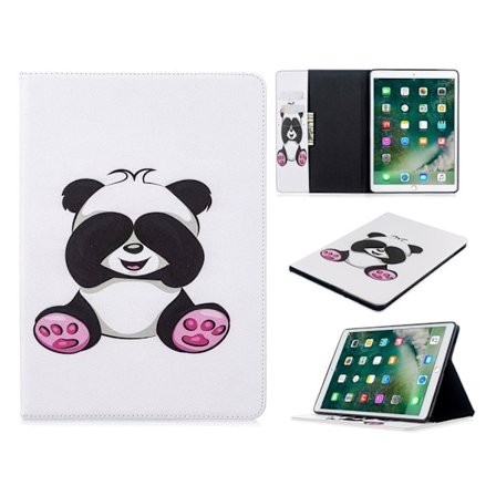 iPad 10.2 (2019) stilig mønster lær flip etui - Shy Panda