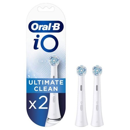 Hammasharjat - ORAL-B - iO Ultimate Clean - 100% Plakin Poisto - 2 Hammasharjaa - Valkoinen