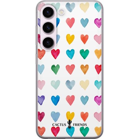 Yhteensopiva Puhelinkuori Samsung Samsung Galaxy S23 Cactus and Friends - Watercolor Love Grid