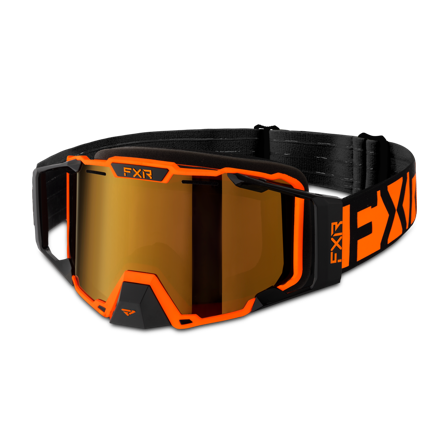 Schneemobilbrille FXR Combat Orange