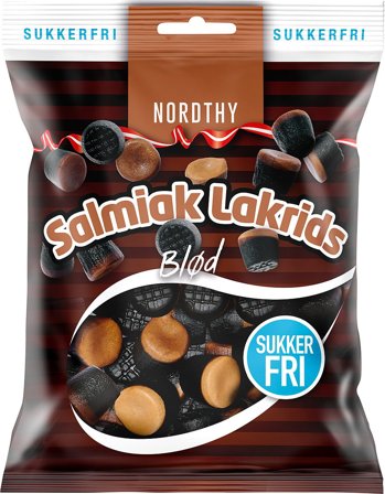 Nordthy Sukkerfri Salmiak Lakrids 65 g, Helse & Madvarer, Snacks, Lakrids & Vingummi