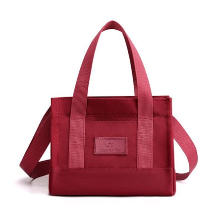 Student Skoleveske Ny Dameveske Casual Nylon Veske Dame Utendørs Flow En-Skulder Messenger Ryggsekk - Brun