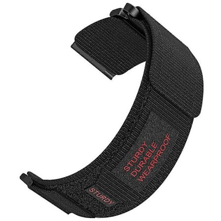 24mm Nylon Klockarmband för Suunto 9 7 Spartan Sport Wrist HR Baro Loop Fäste Rem - Grå (FMY)