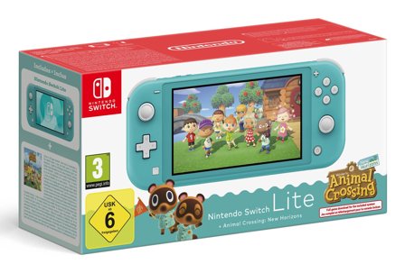Nintendo Switch Lite Animal Crossing bærbar spilkonsol 14 cm (5.5) 32 GB Berøringsskærm Wi-Fi Turkis