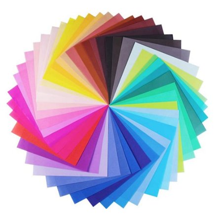 100 ark dobbeltsidet farvet origamipapir, børneaktivitetspapir, DIY premium origamipapir til håndlavet origami, børn